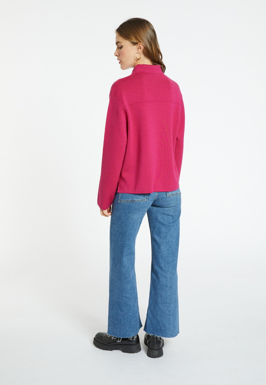 Jaqueta de lã merino com botões - Coline