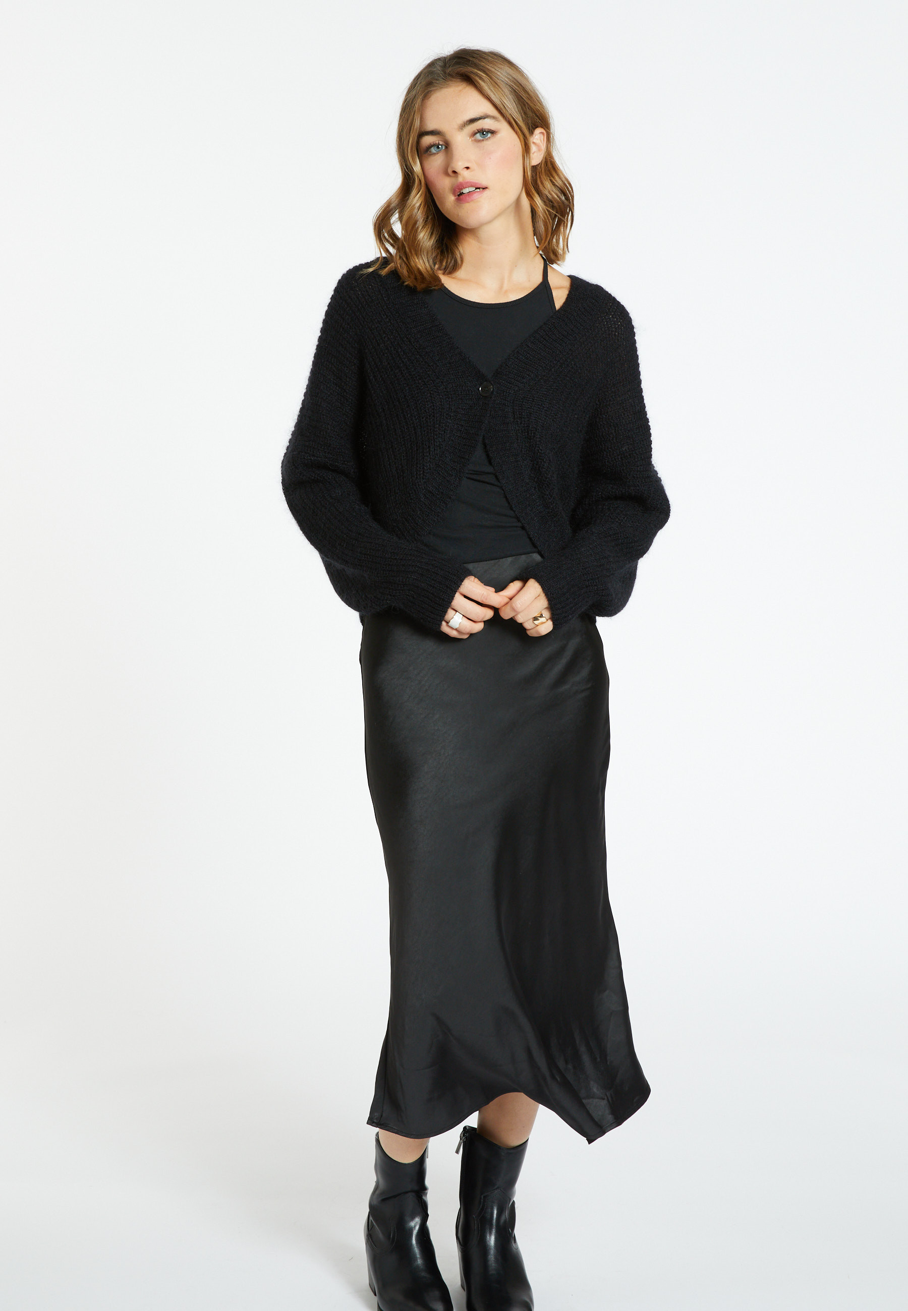 Loose-fitting mohair cardigan - Ciara