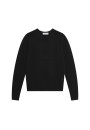 Pull col rond avec logo en laine mérinos - Eddie