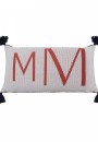 Coussin avec noeud en coton bio - Kansas