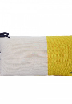 Coussin avec noeud en coton bio - Kansas