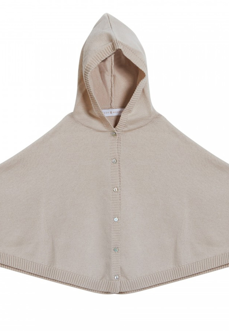 Poncho bébé en 100% coton bio - Flore