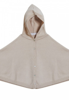 Poncho bébé en 100% coton bio - Flore