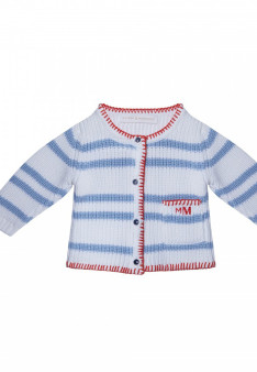 Gilet pour bébé en coton - Kent 6559 blanc mistral - 02 Blanc