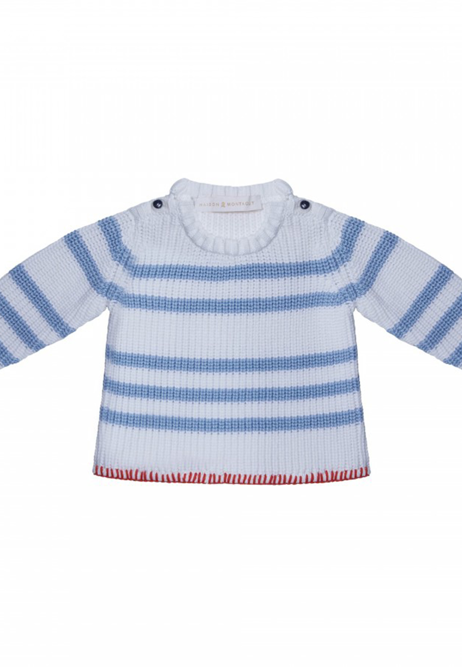 Pull pour bébé en coton - Kennedy 6559 blanc mistral - 02 Blanc