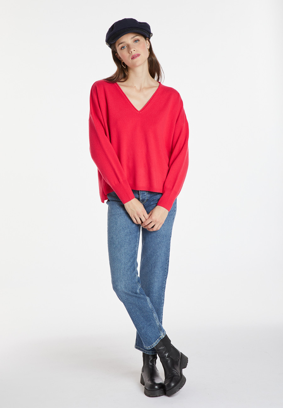 Pull court en cachemire - Alex