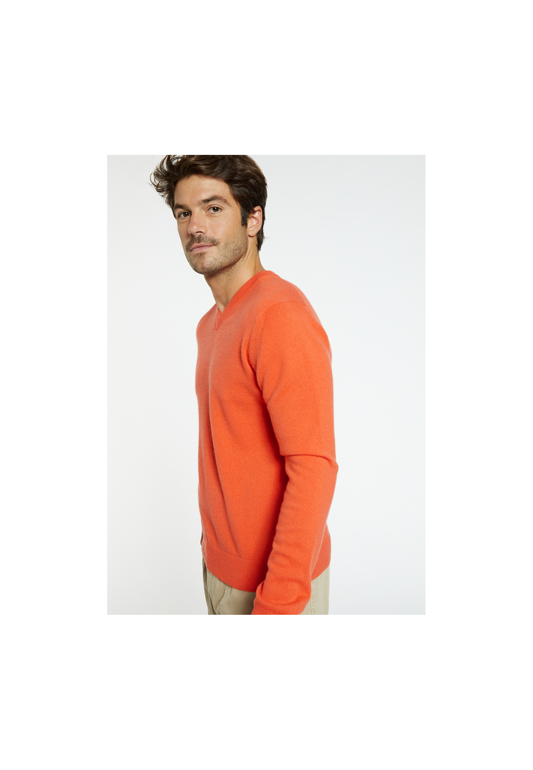 Pull col V en cachemire - Evann 8270
