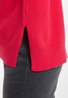 Loose sweater with V-neck slits in cashmere - Alienor