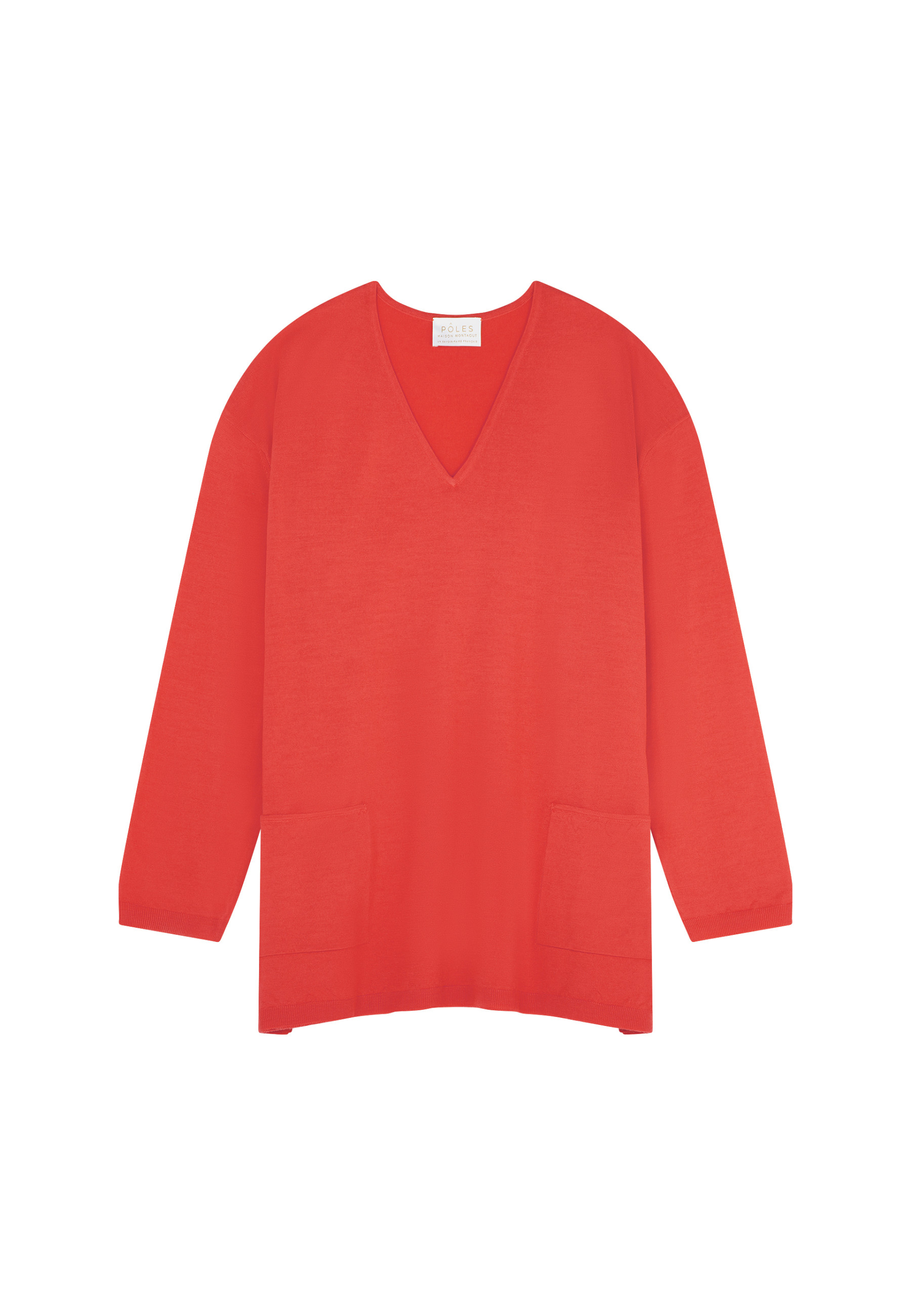 Pull ample à poches en laine mérinos - Albertine