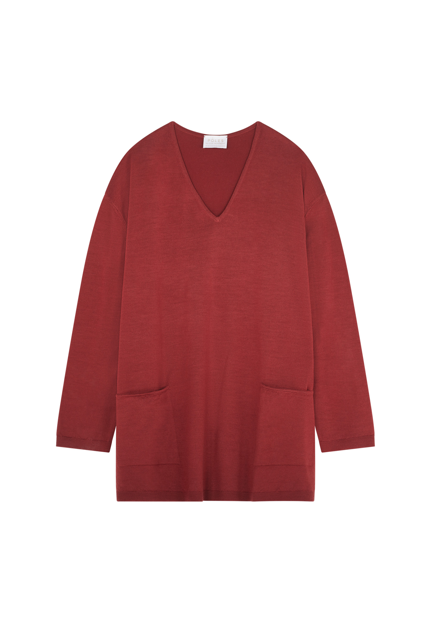 Pull ample à poches en laine mérinos - Albertine