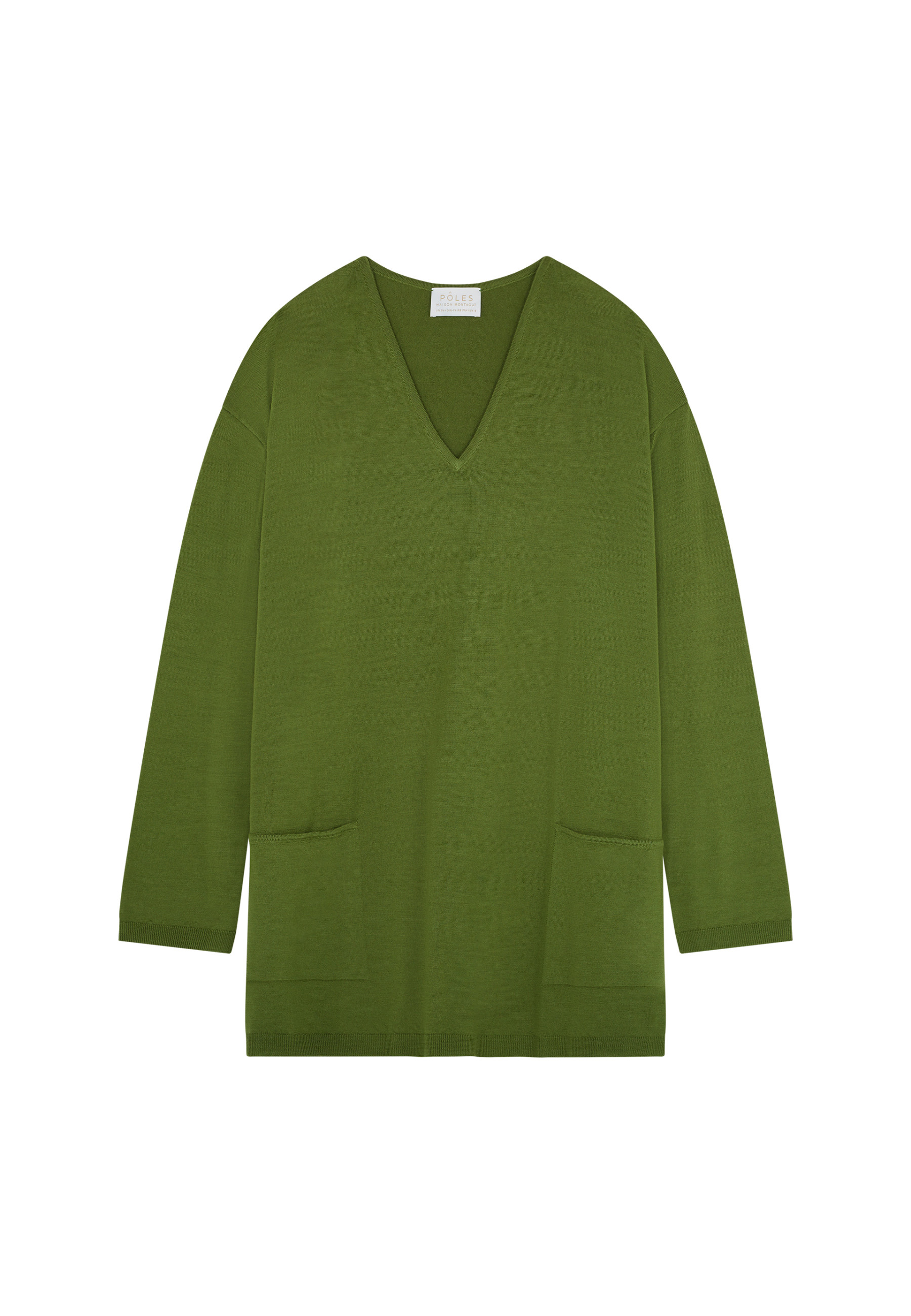 Pull ample à poches en laine mérinos - Albertine