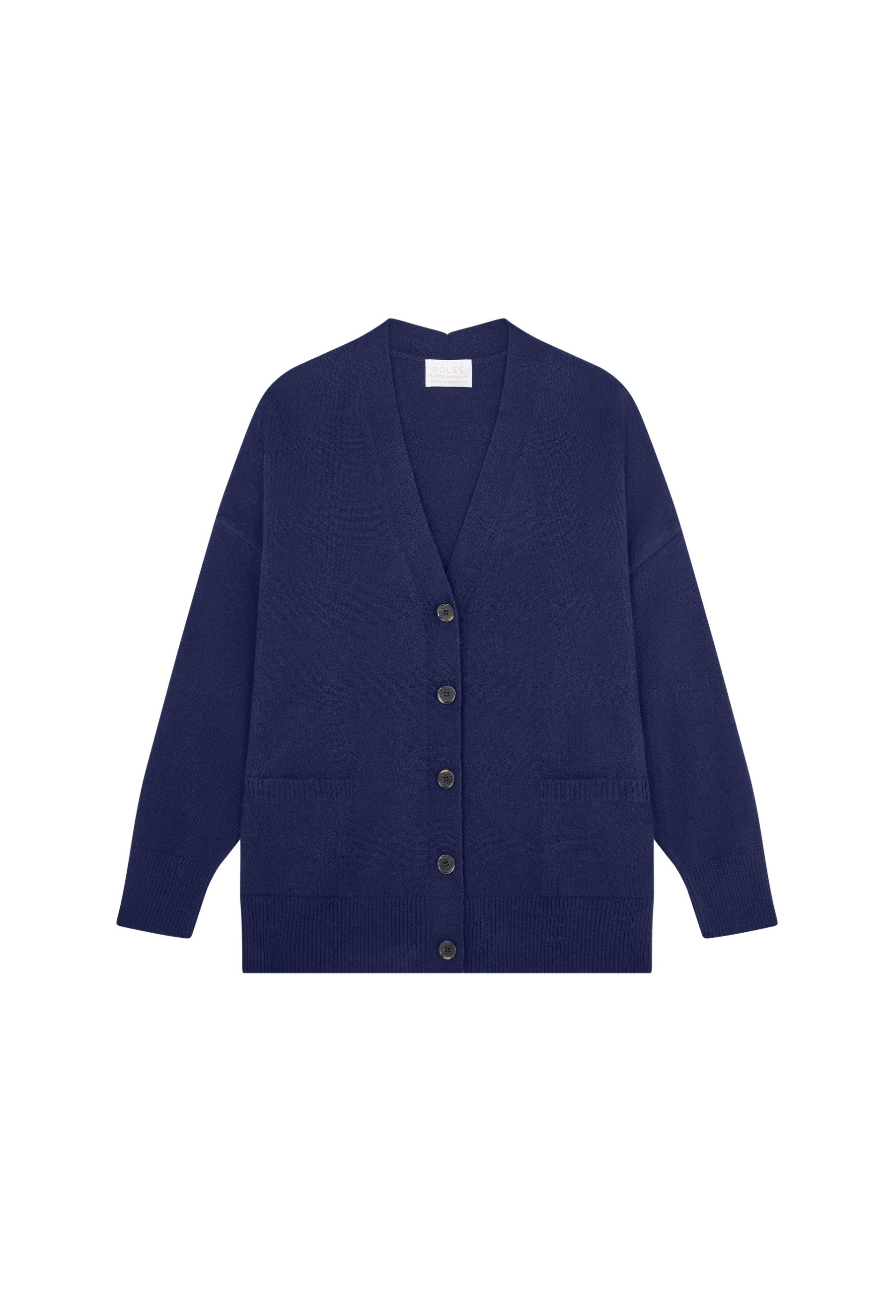 Cardigan en cachemire boutonné à poches - Ariel