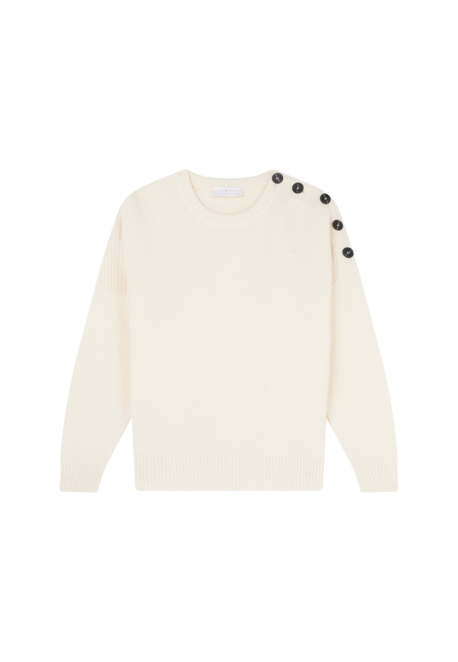 Wool and cashmere button-down sweater - Charlie