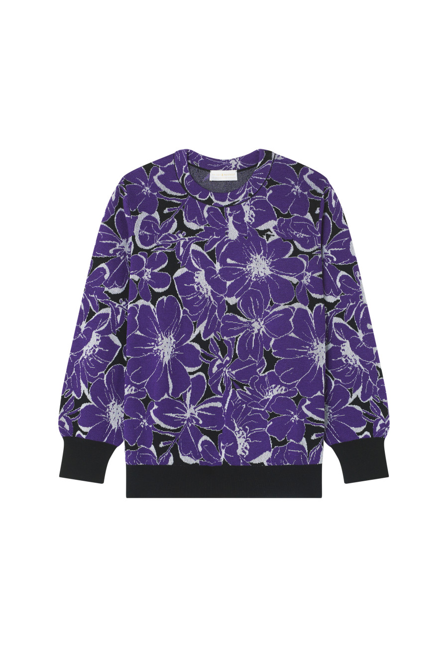 Pull à motifs en laine mérinos - Cassiopé