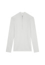 Pull col zippé en laine mélangée - Cacilda