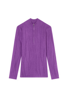 Wool blend zip-neck sweater - Cacilda