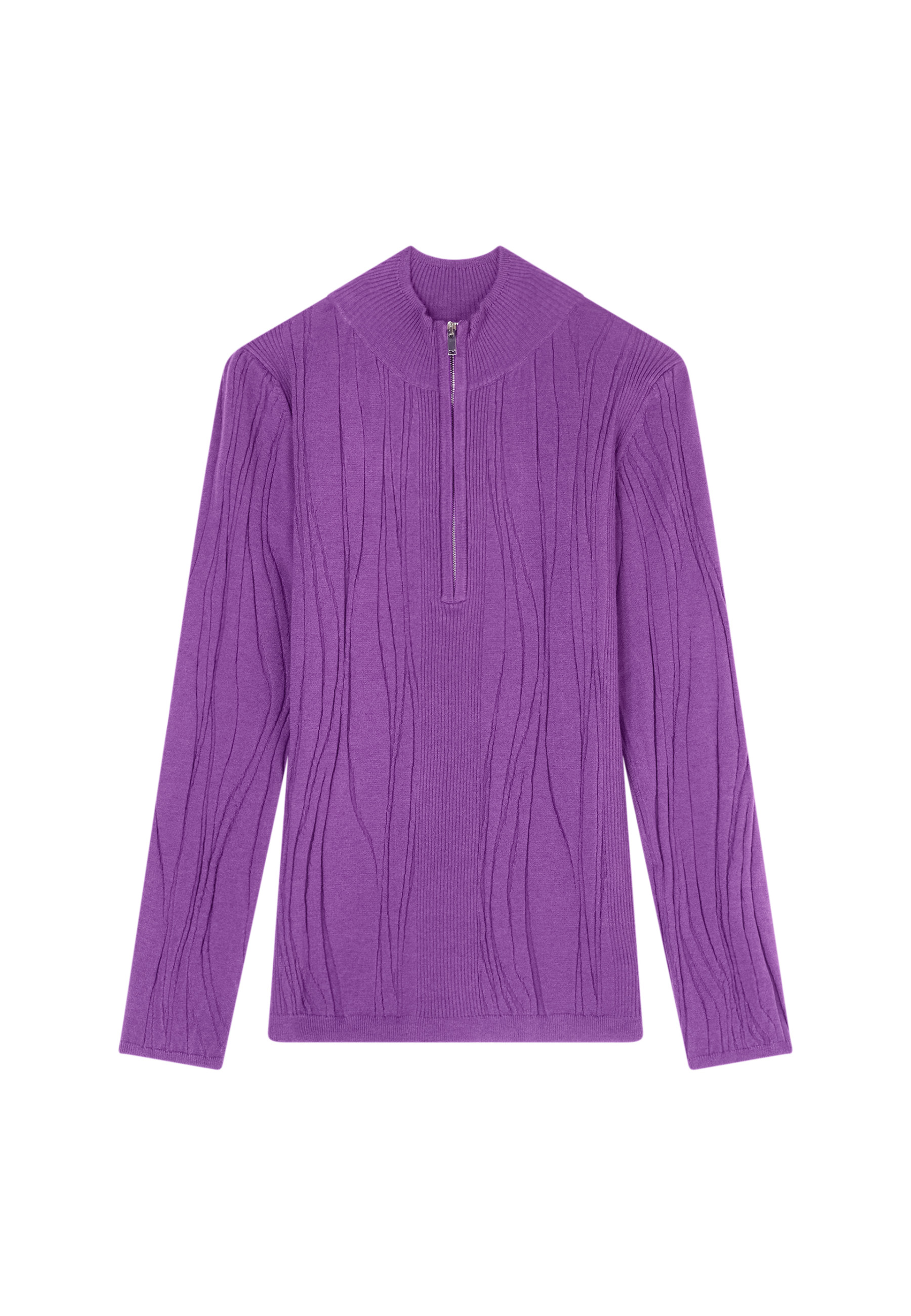 Wool blend zip-neck sweater - Cacilda