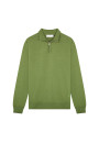 Trucker neck sweater with logo in merino wool - Ryan