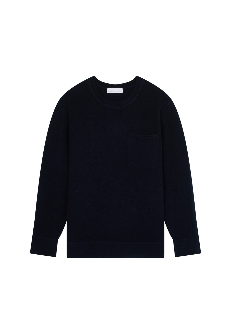 Wool and cashmere sweater with pocket - Tylan