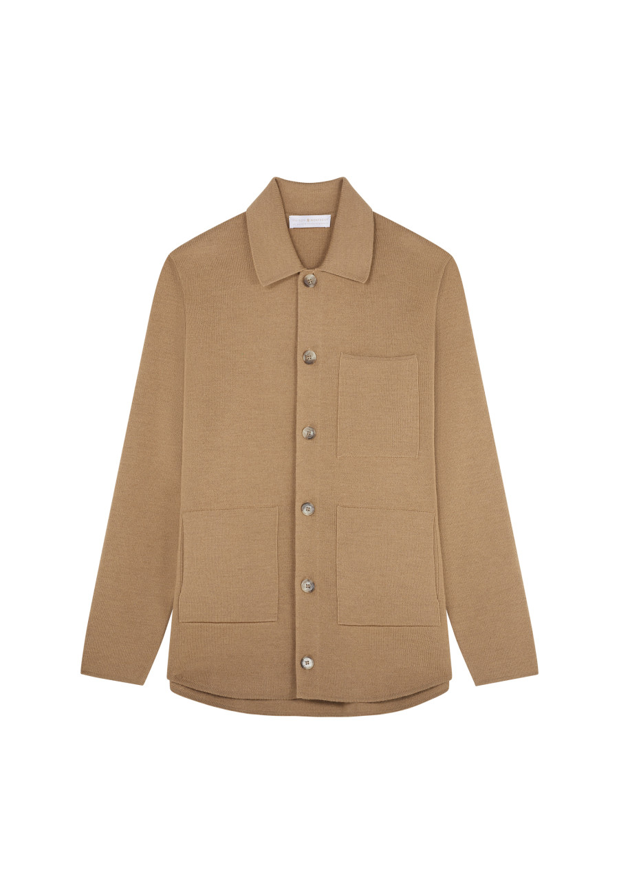 Merino wool button-down jacket - Samuel