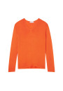 Bamboo cashmere V-neck T-shirt - Aelys