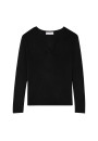 T-shirt col tunisien en bambou cachemire - Alicia