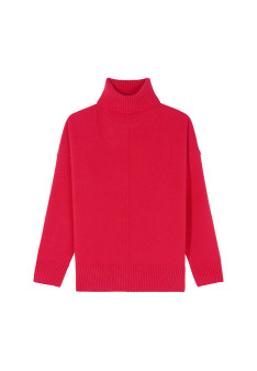 Turtleneck sweater with cashmere slits - Adena