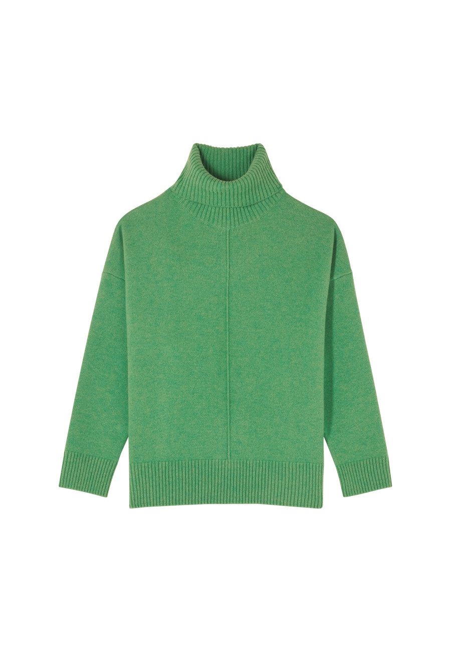 Turtleneck sweater with cashmere slits - Adena