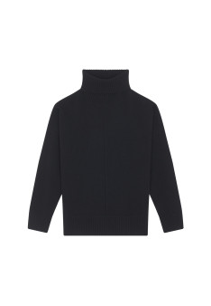 Turtleneck sweater with cashmere slits - Adena