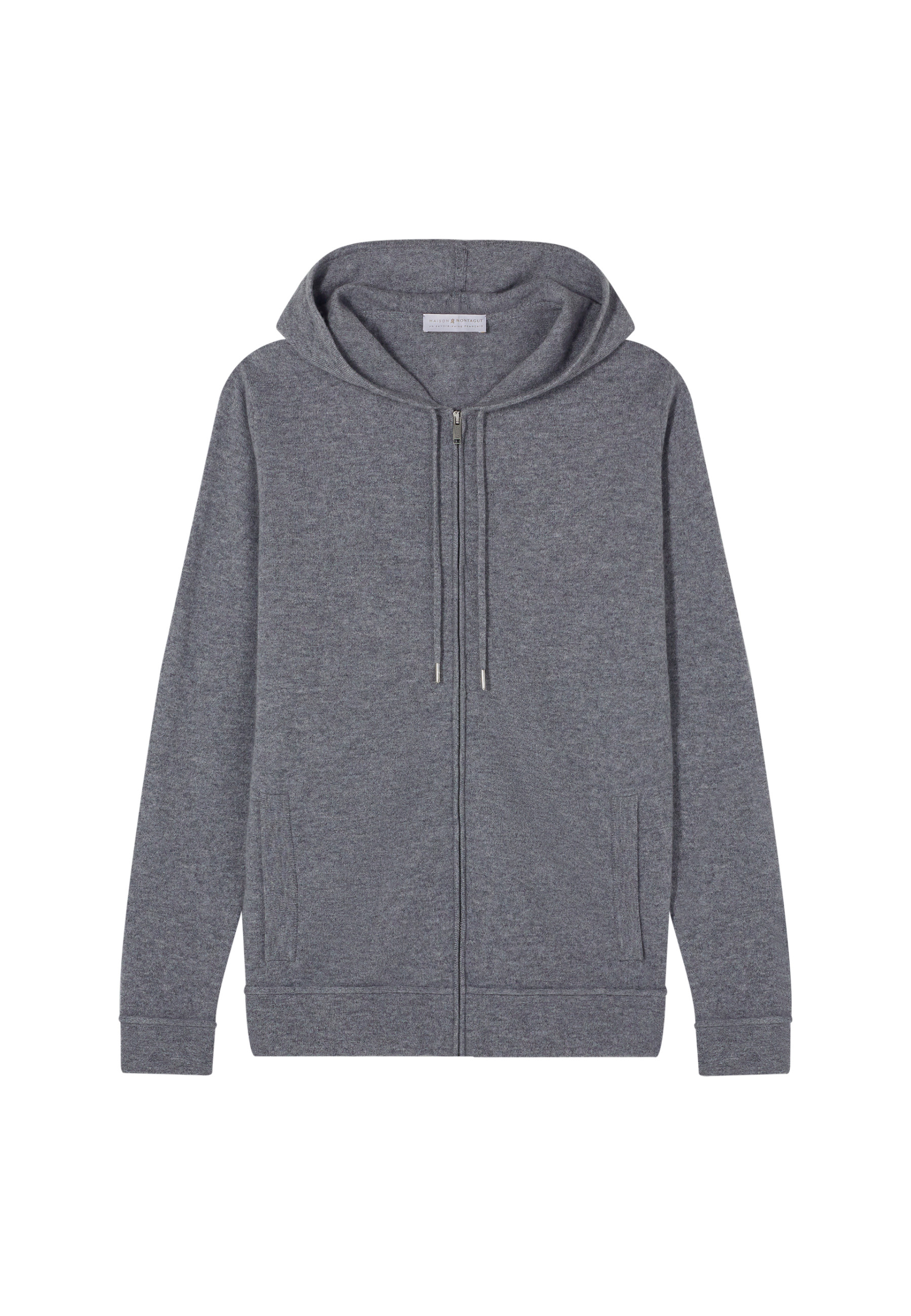 Gilet zippé à capuche en cachemire - Emilien