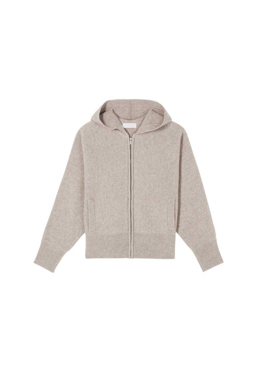 Zipped cashmere cardigan - Gabien
