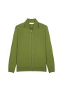 Zipped vest with logo in merino wool - Estian