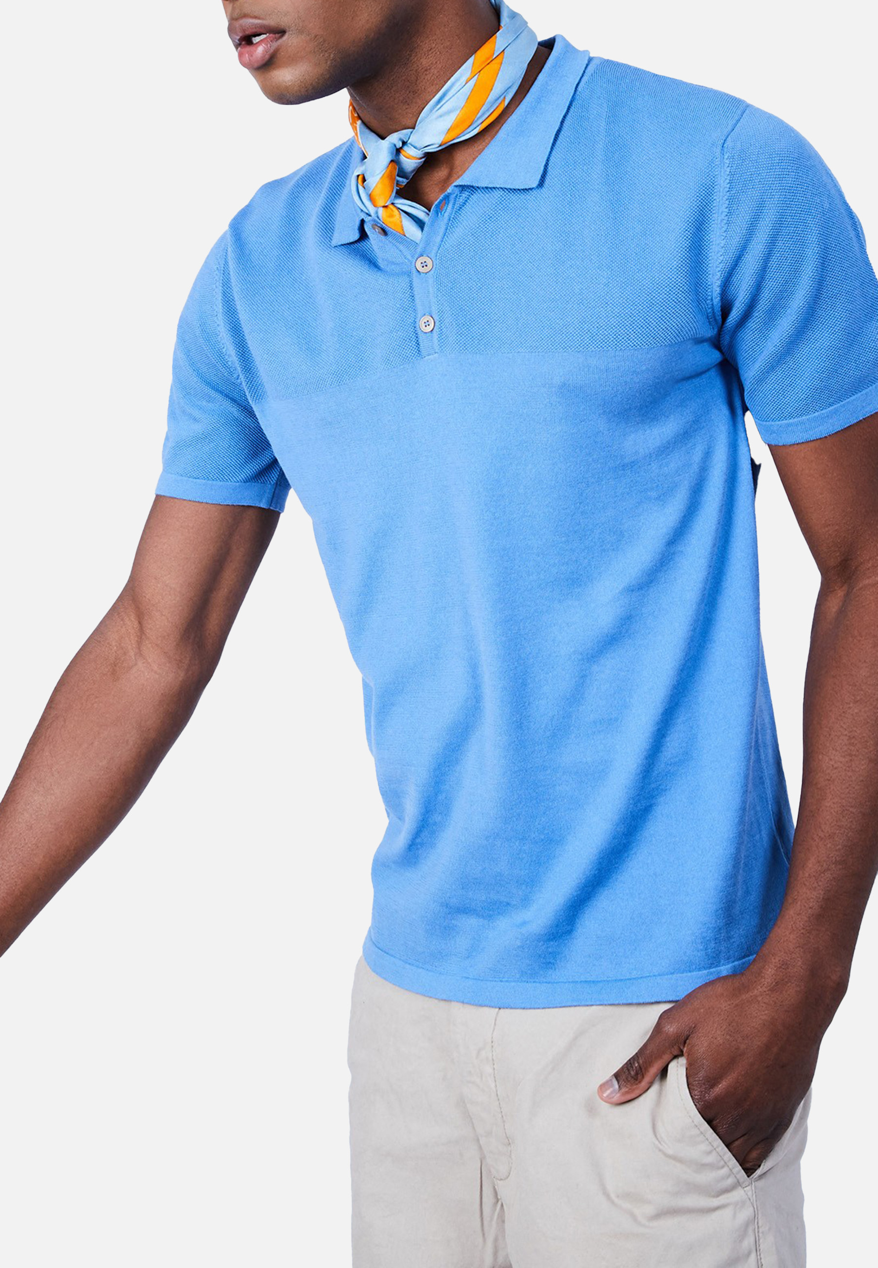  	Polo en coton - Laurel 6483 ardent - 15 Orange
