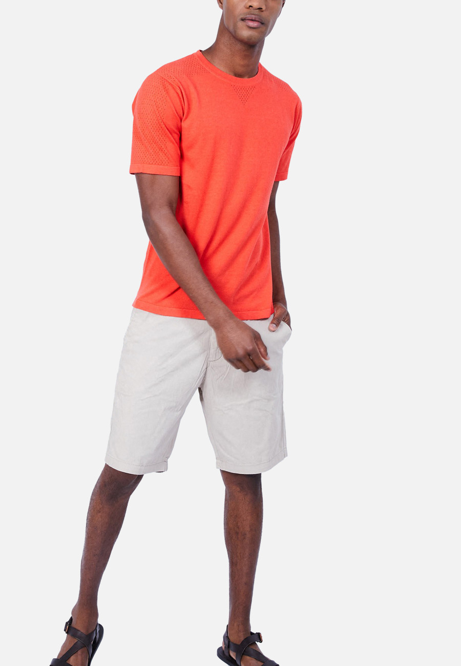 Cotton and silk T-shirt - LARS