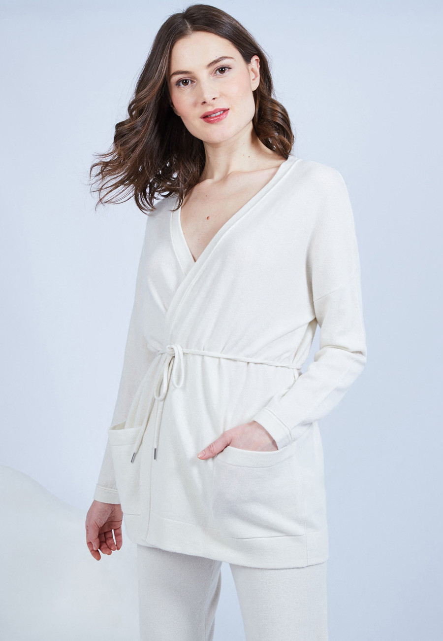 Colete de cashmere com bolsos - Ouria