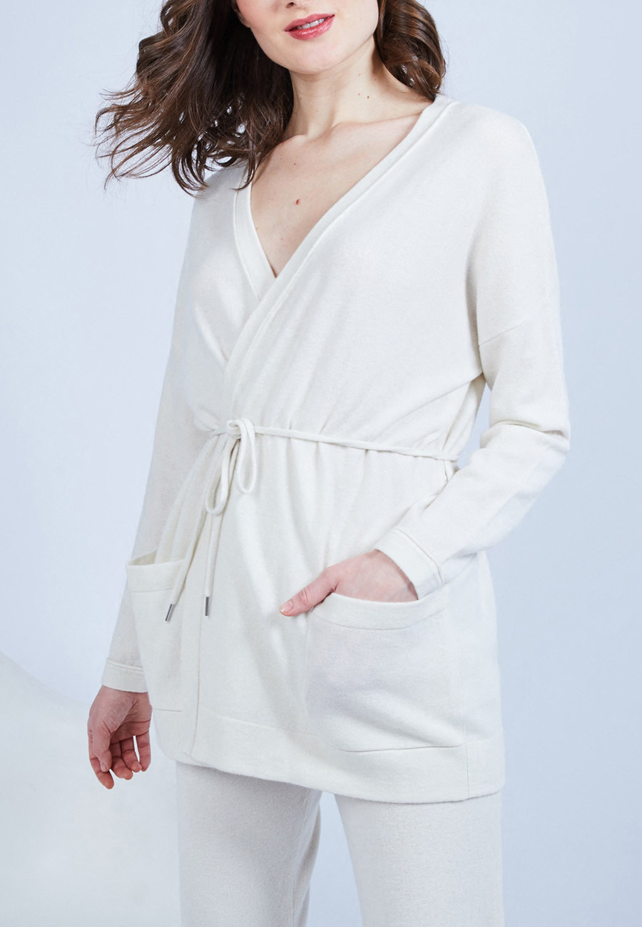 Cashmere cardigan with pockets - Hazel