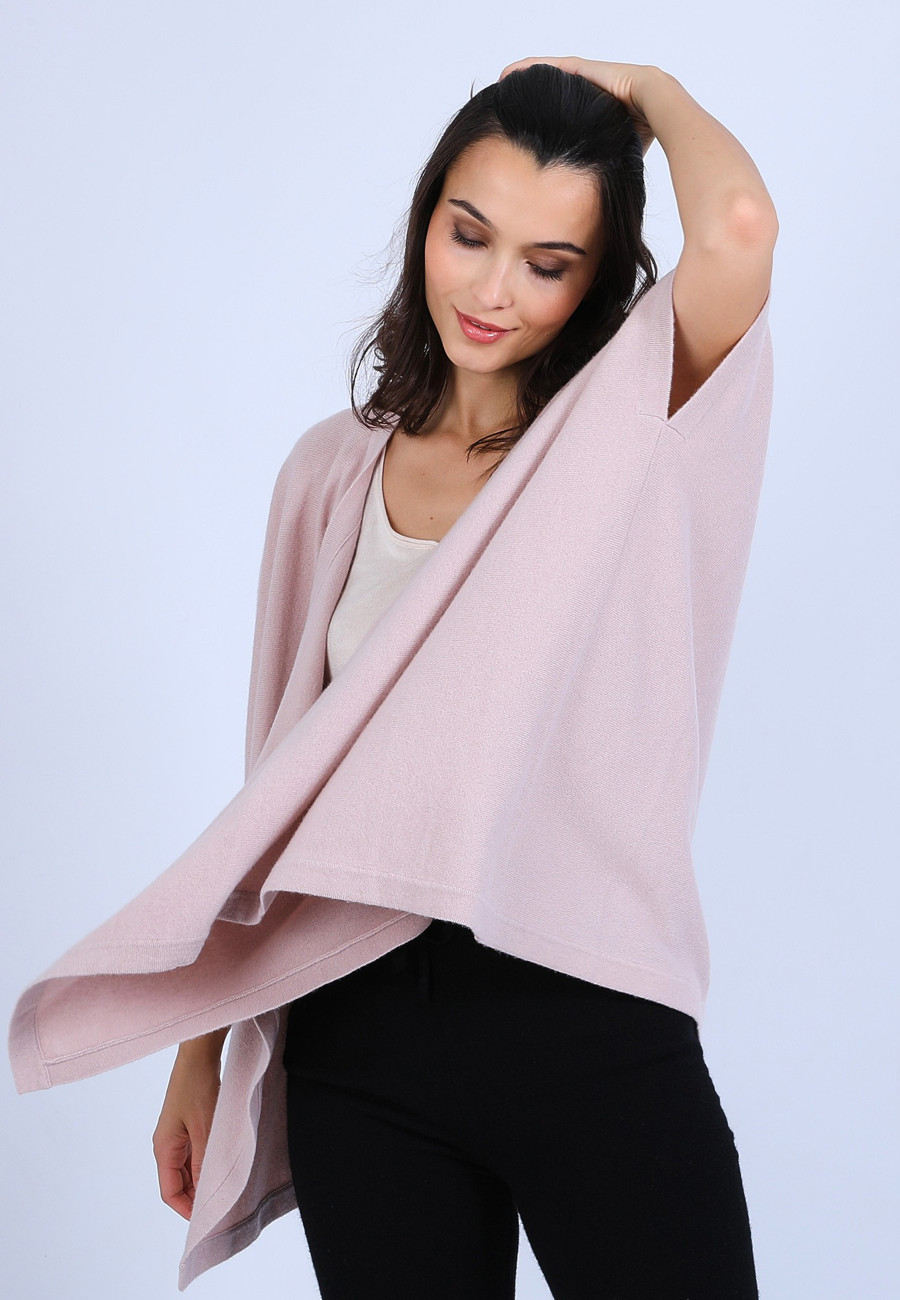 Colete quimono sem mangas 100% cashmere - Oumi