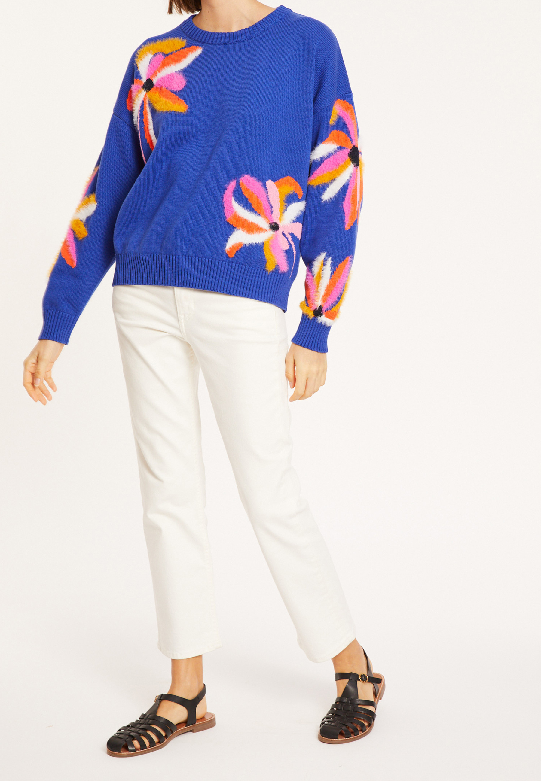 Fancy sweater in organic cotton - Mariane