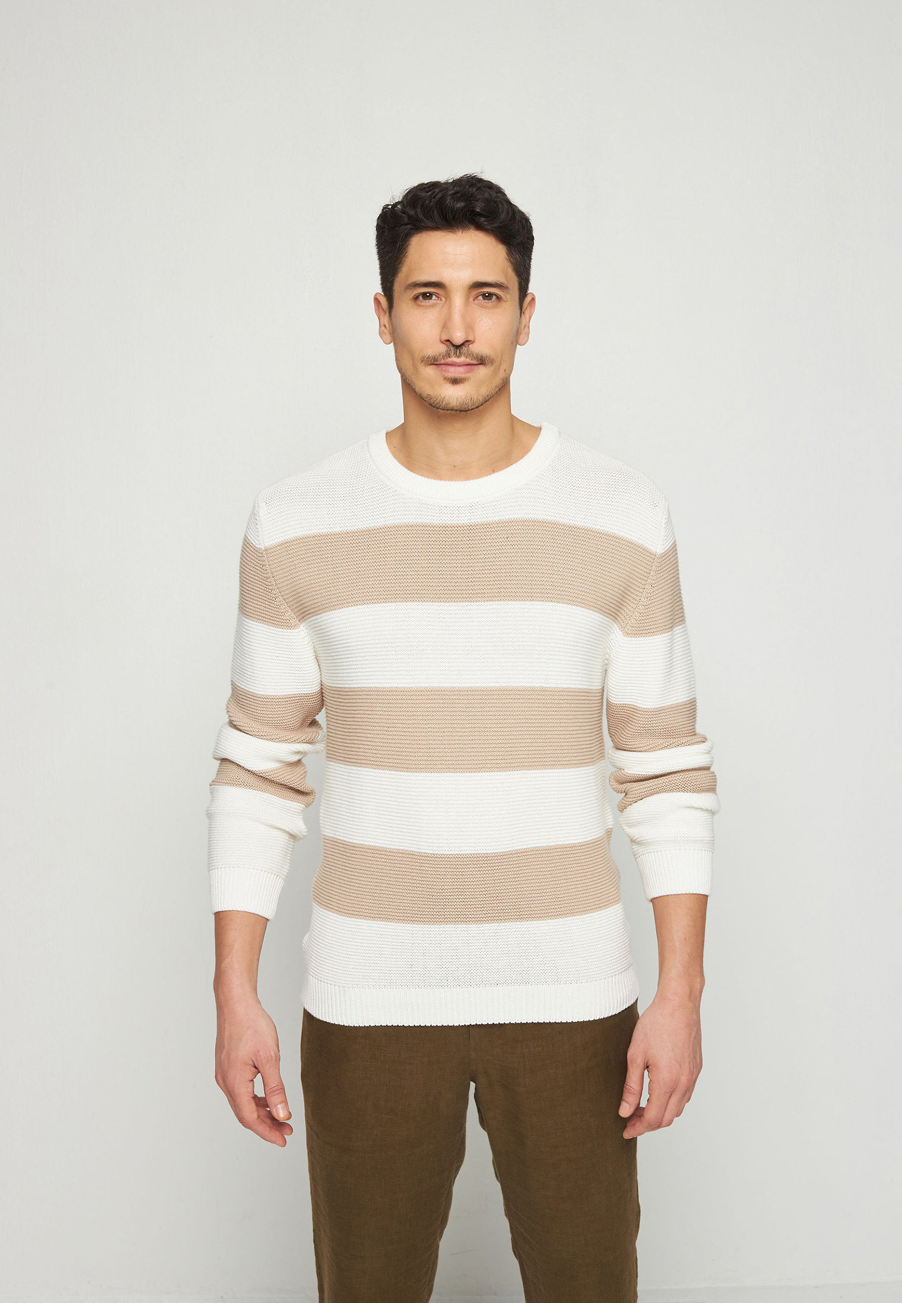 Pull grosses rayures en coton - Rivage