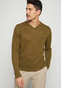 Linen turtleneck sweater - Rubin