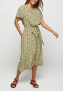 Robe longue à motifs en chaine et trame viscose - Sefiane