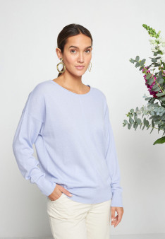 Light cashmere round neck sweater - Soraya