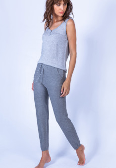 Pantalon en coton cachemire