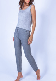 Pantalon en coton cachemire
