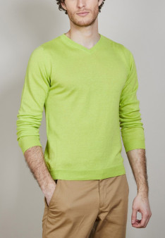 Pull col rond en cachemire et lin - Bandit 6880