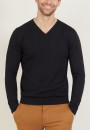 BOUDA PULL COL V EN COTON NATUREL