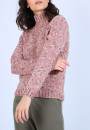Pull col roulé chiné - Papyrus
