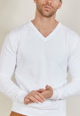 BOUDA PULL COL V EN COTON NATUREL
