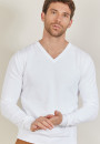 BOUDA PULL COL V EN COTON NATUREL