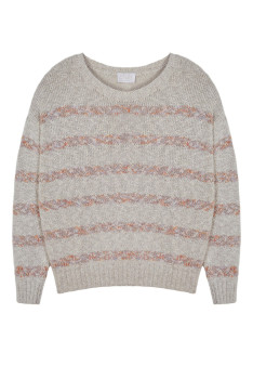 Pull rayé en coton et lin - Thildie 